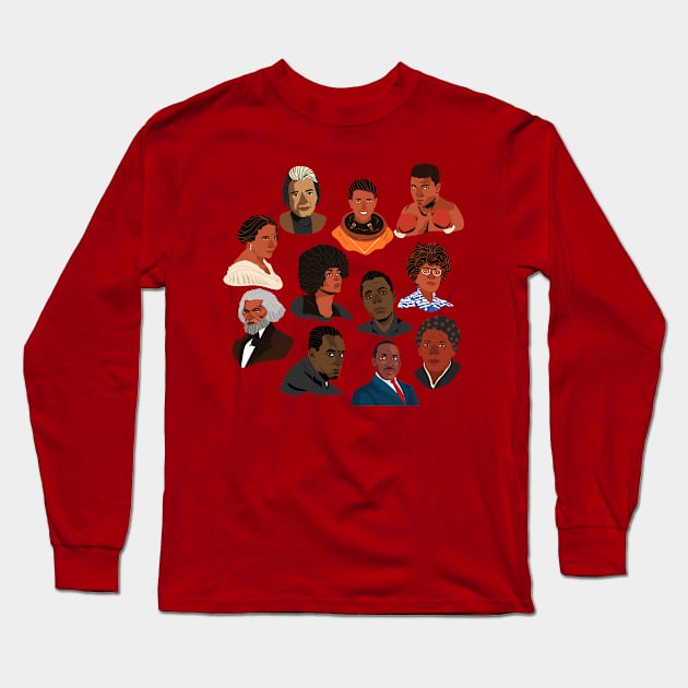 Black History is American History Long Sleeve T-Shirt by Flux+Finial